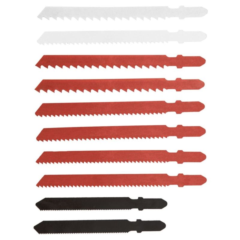 Полотна до лобзика, набір 10 шт. хвостовик T VERTO (64H210)